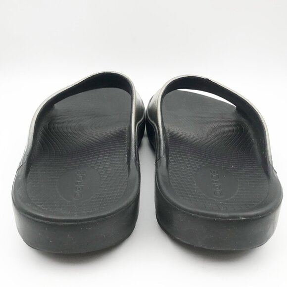 OOFOS Women's Sandals in Silver and Black - Picture 5 of 12
